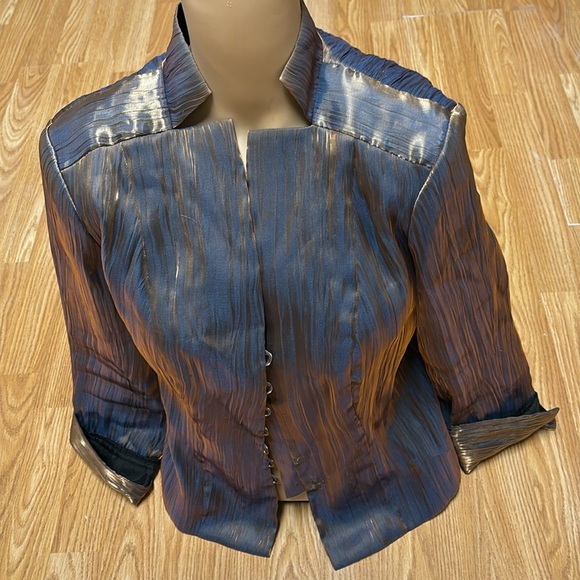 Vintage J.R. NITES by Caliendo Size 6 Copper and Gold unique jacket. - Picture 1 of 12